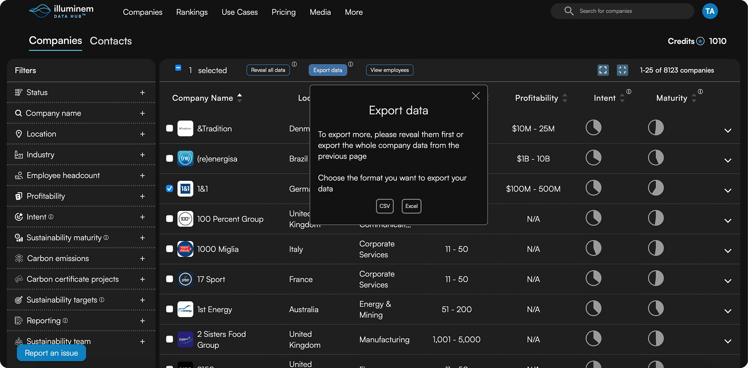 Data Hub Navigation